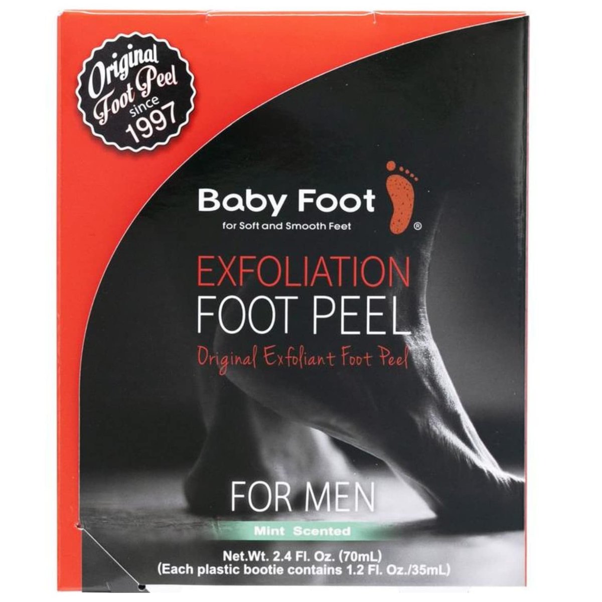 Baby Foot Original Foot Peel Exfoliator for Men – Mint Scented Foot Peel Mask, 2.7 Fl. Oz. Pair - görsel 11