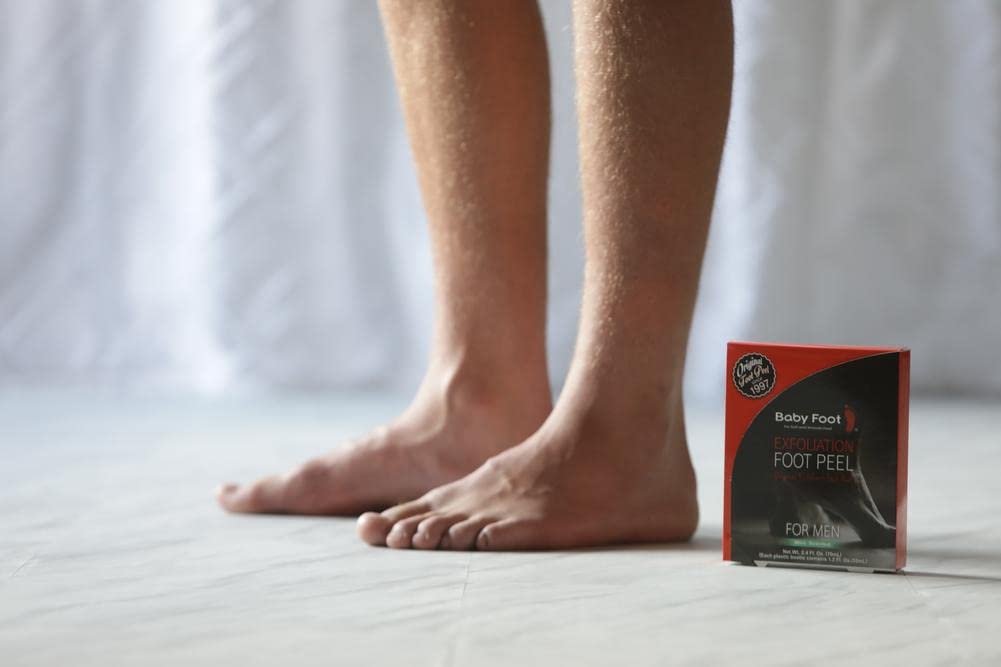 Baby Foot Original Foot Peel Exfoliator for Men – Mint Scented Foot Peel Mask, 2.7 Fl. Oz. Pair - görsel 7