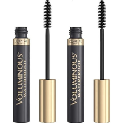 L’Oréal Paris Voluminous Original Waterproof Mascara, Black, 0.28 Fl Oz (Pack of 2) Avelisse