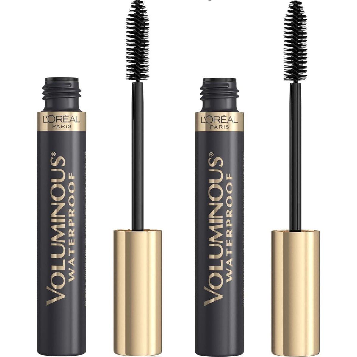 L’Oréal Paris Voluminous Original Waterproof Mascara, Black, 0.28 Fl Oz (Pack of 2) Avelisse