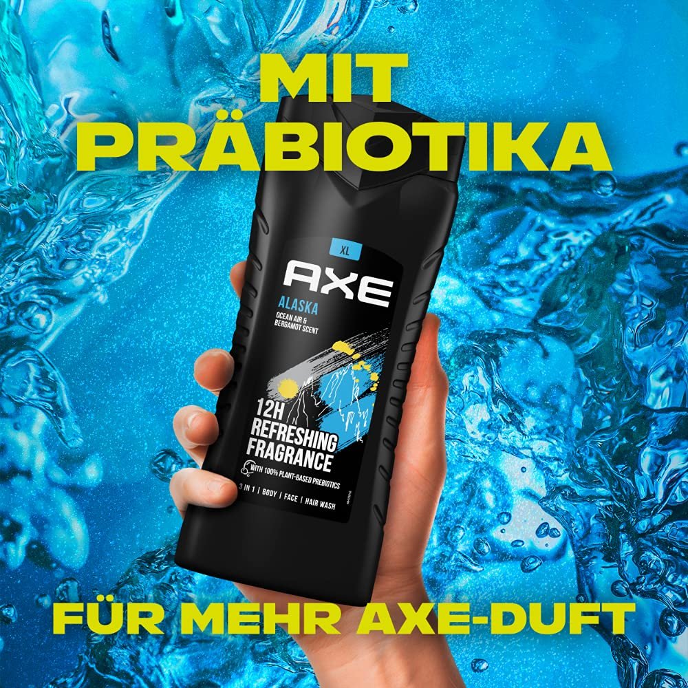 AXE Alaska Shower Gel 400ml | Refreshing Men's Body Wash - görsel 8