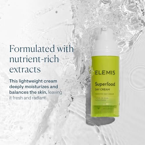 ELEMIS Superfood Day Cream - Lightweight Prebiotic Daily Moisturizer for Radiant, Healthy Skin, 1.6 Fl Oz Avelisse