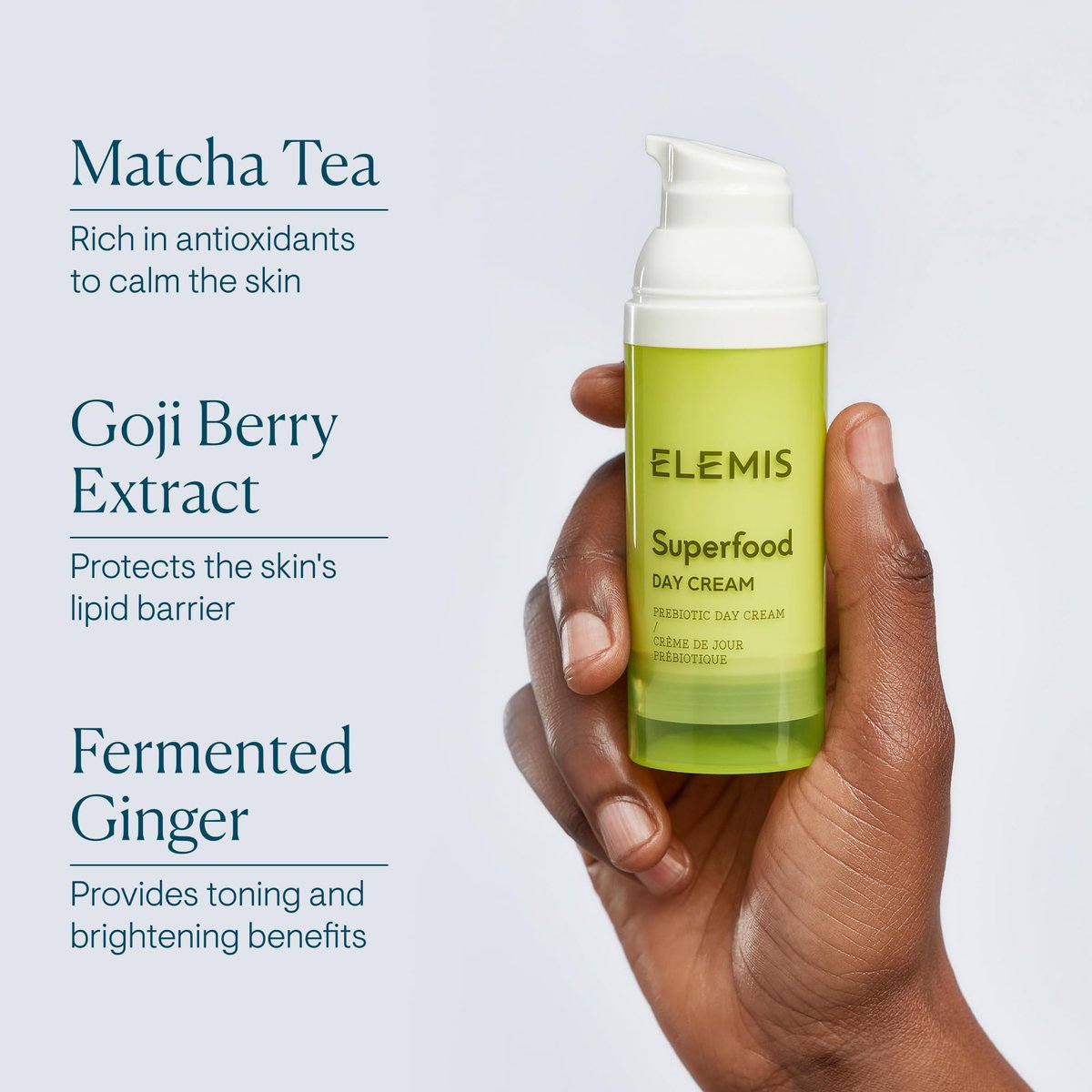 ELEMIS Superfood Day Cream - Lightweight Prebiotic Daily Moisturizer for Radiant, Healthy Skin, 1.6 Fl Oz Avelisse
