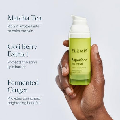 ELEMIS Superfood Day Cream - Lightweight Prebiotic Daily Moisturizer for Radiant, Healthy Skin, 1.6 Fl Oz Avelisse