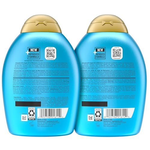 OGX Renewing + Argan Oil of Morocco Shampoo & Conditioner Set – Sulfate-Free Damage Repair for Dry, Damaged Hair, 13 fl oz Each (Pack of 2) Avelisse