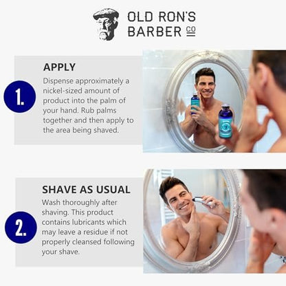 Old Ron's Barber Co. Electric Pre-Shave Splash, Unscented, 4 oz (1-Pack) Avelisse