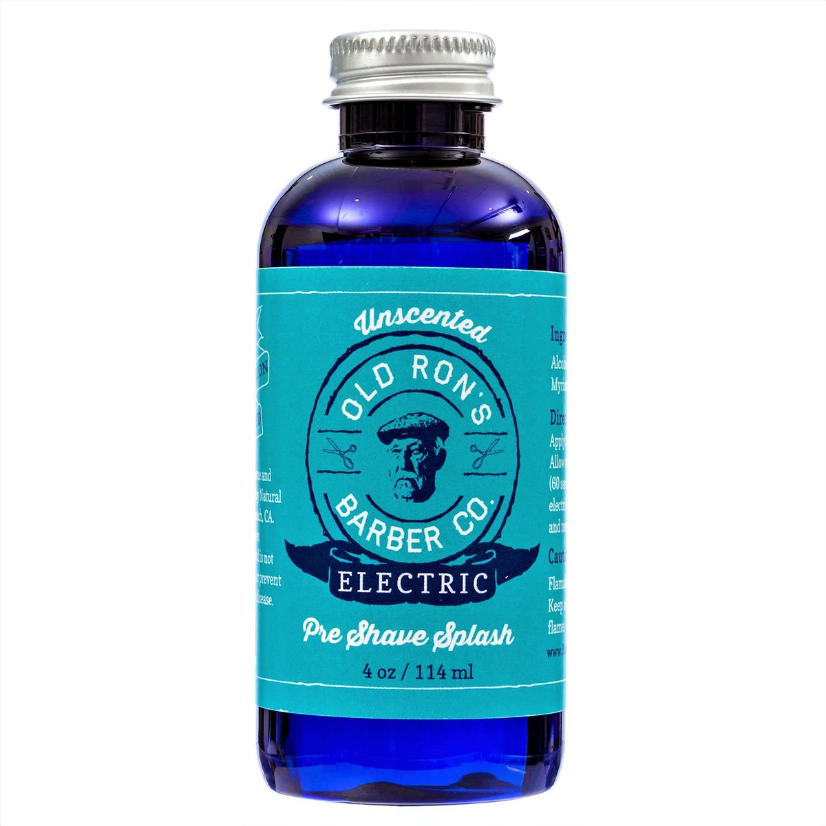 Old Ron's Barber Co. Electric Pre-Shave Splash, Unscented, 4 oz (1-Pack) Avelisse