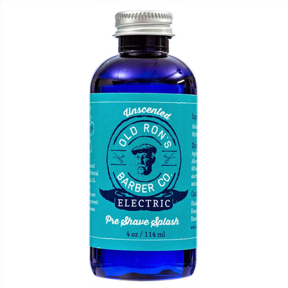 Old Ron's Barber Co. Electric Pre-Shave Splash, Unscented, 4 oz (1-Pack) Avelisse