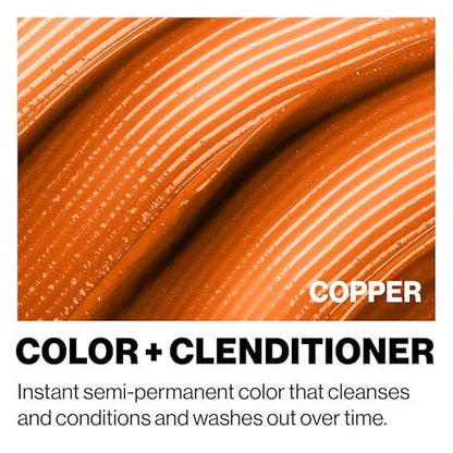 Keracolor Clenditioner COPPER Hair Dye - Semi Permanent Hair Color Depositing Conditioner, 12 Fl. Oz. Avelisse
