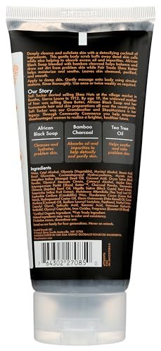 Shea Moisture Bamboo Charcoal Body Scrub – Deep Detox & Exfoliation, 6 oz