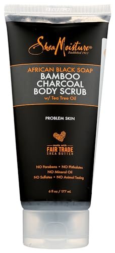 Shea Moisture Bamboo Charcoal Body Scrub – Deep Detox & Exfoliation, 6 oz - görsel 2