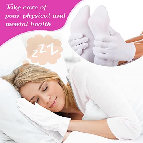 PAXCOO 12 Pairs White Cotton Moisturizing Gloves for Dry Hands, Eczema, Spa & Jewelry Inspection – XL (24 Count Pack) - görsel 12