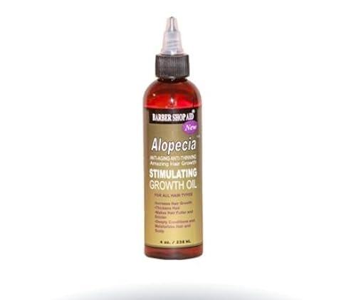 Barber Shop Aid Alopecia Amazing Stimulating Hair Growth Oil, 4 oz Avelisse