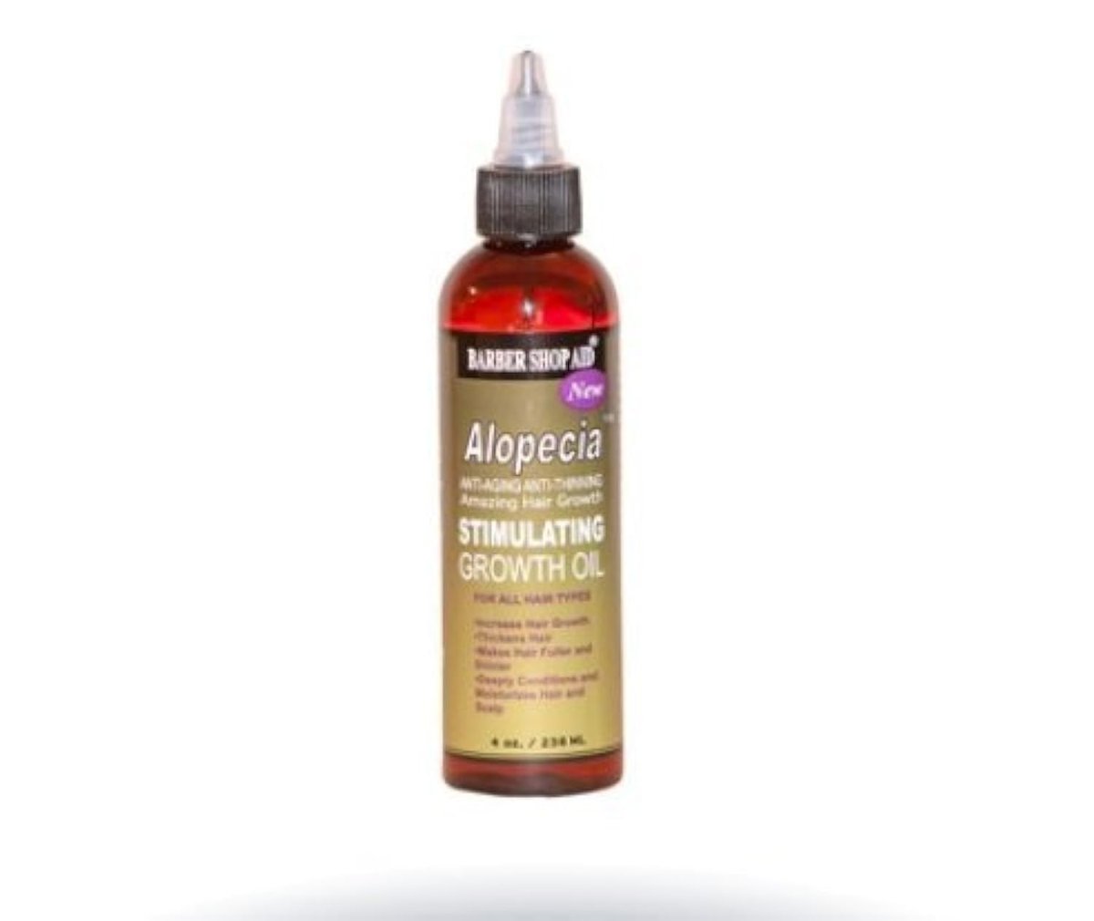 Barber Shop Aid Alopecia Amazing Stimulating Hair Growth Oil, 4 oz Avelisse
