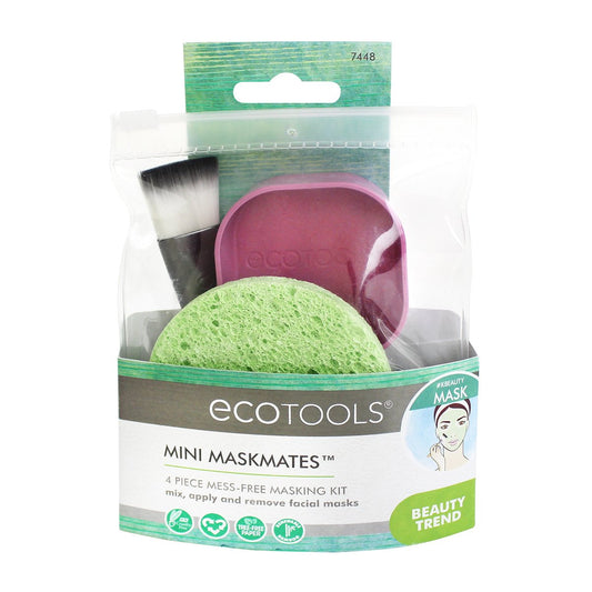 EcoTools Mini Mask Mates 4 Piece Kit for Easy Face Mask Application - Clay, Mud, Korean Skincare