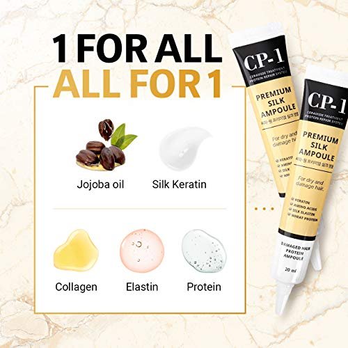 CP-1 Premium Silk Ampoule Keratin Silk Hair Treatment - Protein Repair with Ceramide (4 x 0.68 Fl Oz) - görsel 6