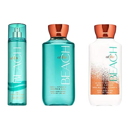 Bath & Body Works At The Beach Trio Gift Set – Shower Gel, Fine Fragrance Mist & Body Lotion Avelisse
