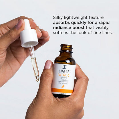 VITAL C Hydrating Facial Oil with Argan, Grape Seed and Sea Buckthorn Oils - IMAGE Skincare (1 fl oz) Avelisse