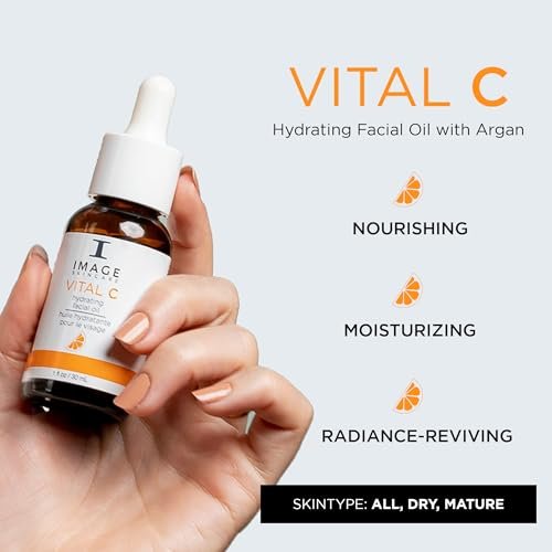 VITAL C Hydrating Facial Oil with Argan, Grape Seed and Sea Buckthorn Oils - IMAGE Skincare (1 fl oz) Avelisse