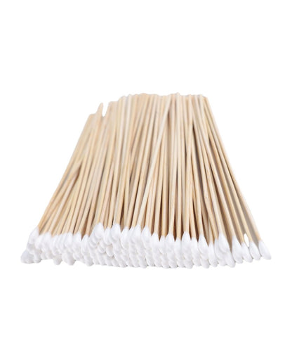 200-Piece 6-Inch Wooden Cotton Swab Applicators – Sterile Cotton Q-Tips for Cleaning, Makeup, Ear Care, Jewelry & Ceramics