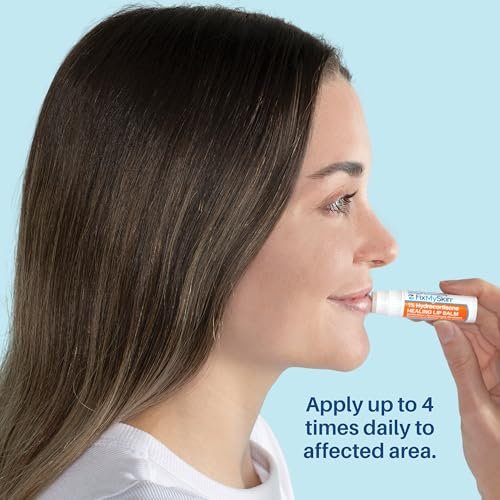 FixMySkin 1% Hydrocortisone Healing Lip Balm, Vanilla – Soothes Dry, Cracked & Irritated Lips, Relieves Chapped Lips, Cold Sores & Eczema, Dermatologist Developed, Travel-Friendly Tube, 0.15 oz Avelisse
