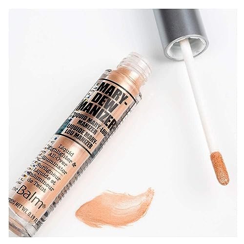 theBalm Bonnie-Dew Manizer Liquid Highlighter - Brown, 0.19 oz - Long-Lasting Liquid Illuminator - görsel 7