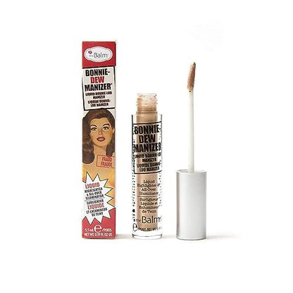 theBalm Bonnie-Dew Manizer Liquid Highlighter - Brown, 0.19 oz - Long-Lasting Liquid Illuminator