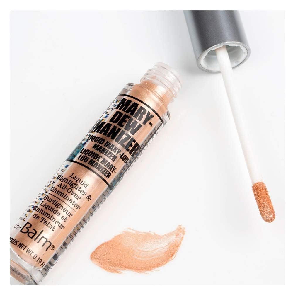 theBalm Bonnie-Dew Manizer Liquid Highlighter - Brown, 0.19 oz - Long-Lasting Liquid Illuminator - görsel 6