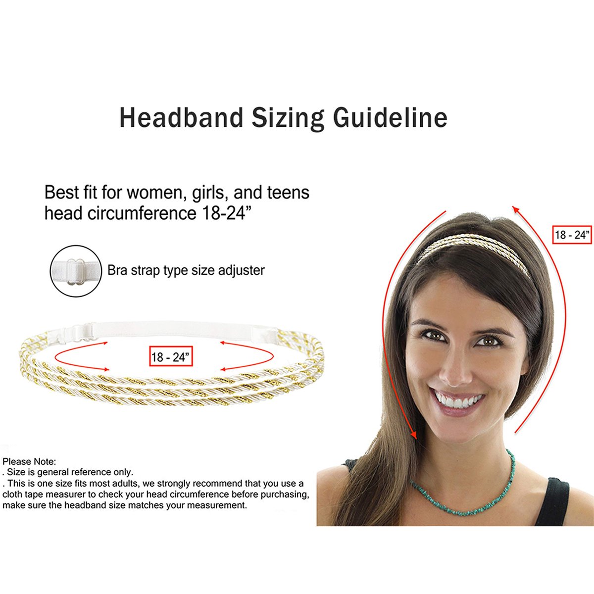 Beaute Galleria 6-Pack Adjustable Braided Headbands – Double Braided & Triple Strand Twisted Elastic Women's Hair Accessories, Boho Hippie Style - görsel 3