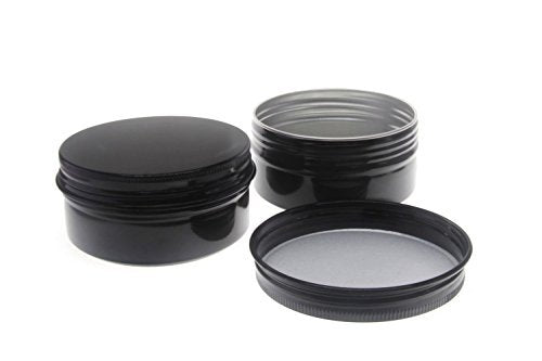 3 oz Black Aluminum Screw Top Lid Containers - 10 Pack Metal Storage Tins for Lip Balm, DIY Cosmetics, Salves, Travel Jars (90 ml) - görsel 10
