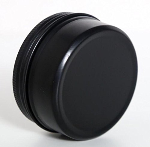 3 oz Black Aluminum Screw Top Lid Containers - 10 Pack Metal Storage Tins for Lip Balm, DIY Cosmetics, Salves, Travel Jars (90 ml) - görsel 6