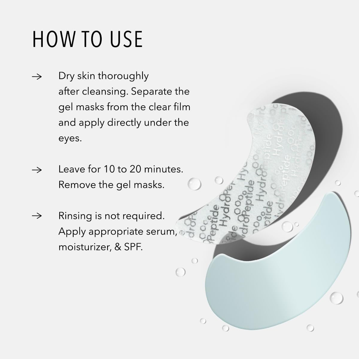 HydroPeptide PolyPeptide Collagel Eye Masks – Line-Lifting Hydrogel Under Eye Patches for Firmer Appearance, Hydration & Dark Circles (8 Treatments) Avelisse