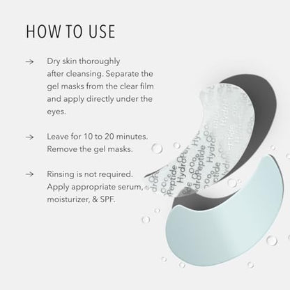 HydroPeptide PolyPeptide Collagel Eye Masks – Line-Lifting Hydrogel Under Eye Patches for Firmer Appearance, Hydration & Dark Circles (8 Treatments) Avelisse