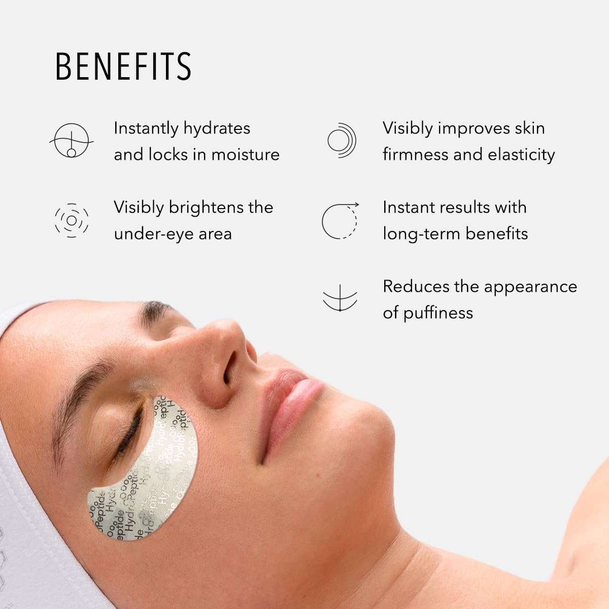 HydroPeptide PolyPeptide Collagel Eye Masks – Line-Lifting Hydrogel Under Eye Patches for Firmer Appearance, Hydration & Dark Circles (8 Treatments) Avelisse