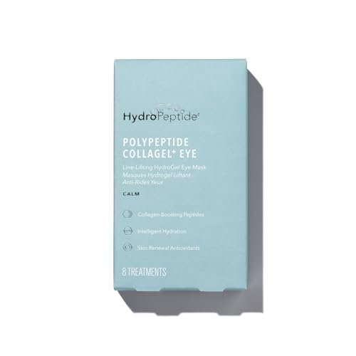 HydroPeptide PolyPeptide Collagel Eye Masks – Line-Lifting Hydrogel Under Eye Patches for Firmer Appearance, Hydration & Dark Circles (8 Treatments) Avelisse