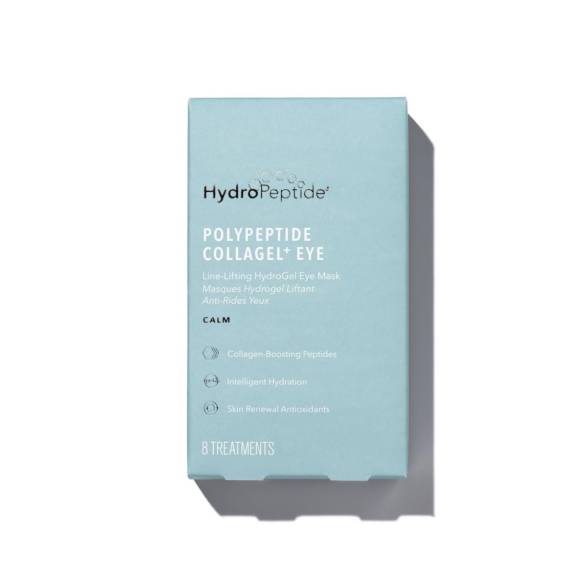 HydroPeptide PolyPeptide Collagel Eye Masks – Line-Lifting Hydrogel Under Eye Patches for Firmer Appearance, Hydration & Dark Circles (8 Treatments) Avelisse