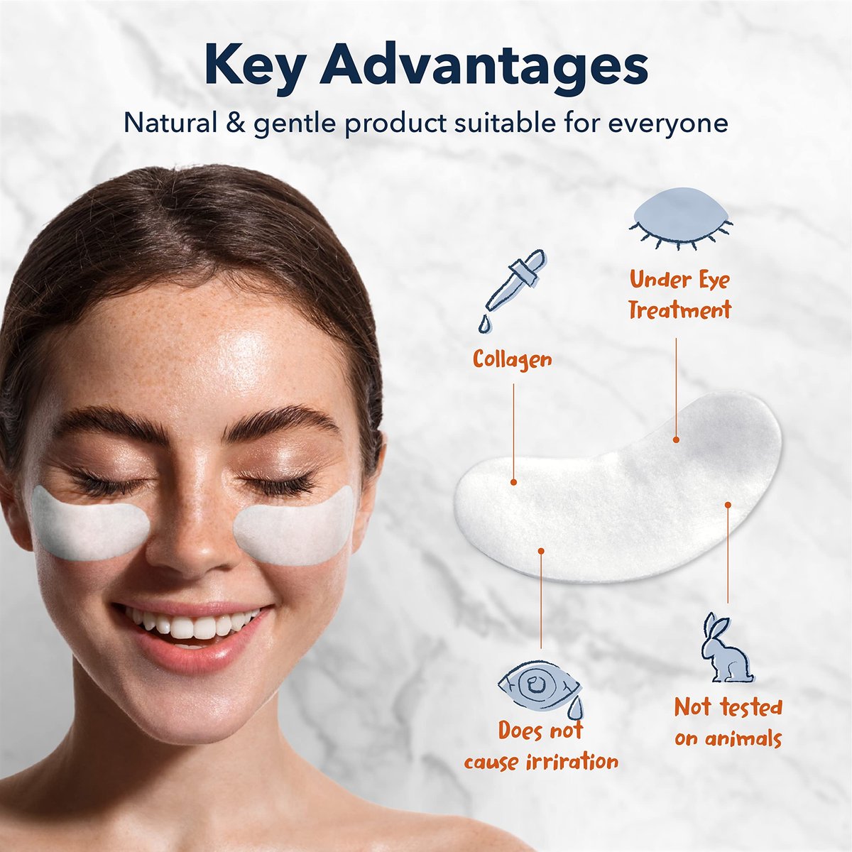 Purederm Deluxe Collagen Eye Mask – 4 Pack, 120 Sheets – Anti-Aging & Wrinkle Care Eye Patches for Dark Circles & Puffiness - görsel 3