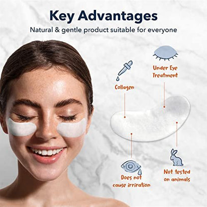 Purederm Deluxe Collagen Eye Mask – 4 Pack, 120 Sheets – Anti-Aging & Wrinkle Care Eye Patches for Dark Circles & Puffiness