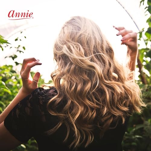 Annie Silky Satin Jumbo Hair Rollers - 6 Pack Black Foam Sponge Curlers for Heatless Curls - Soft Sleep Styler Pillow Rollers for All Hair Types, Prevents Breakage & Frizz (1.5 Inch Diameter) - görsel 10