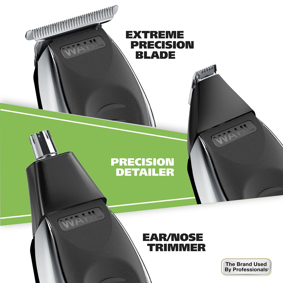 Wahl Aqua Blade Rechargeable Wet/Dry Lithium-Ion Beard Trimmer for Men - 21 Piece Set, Model 9899-100 Avelisse