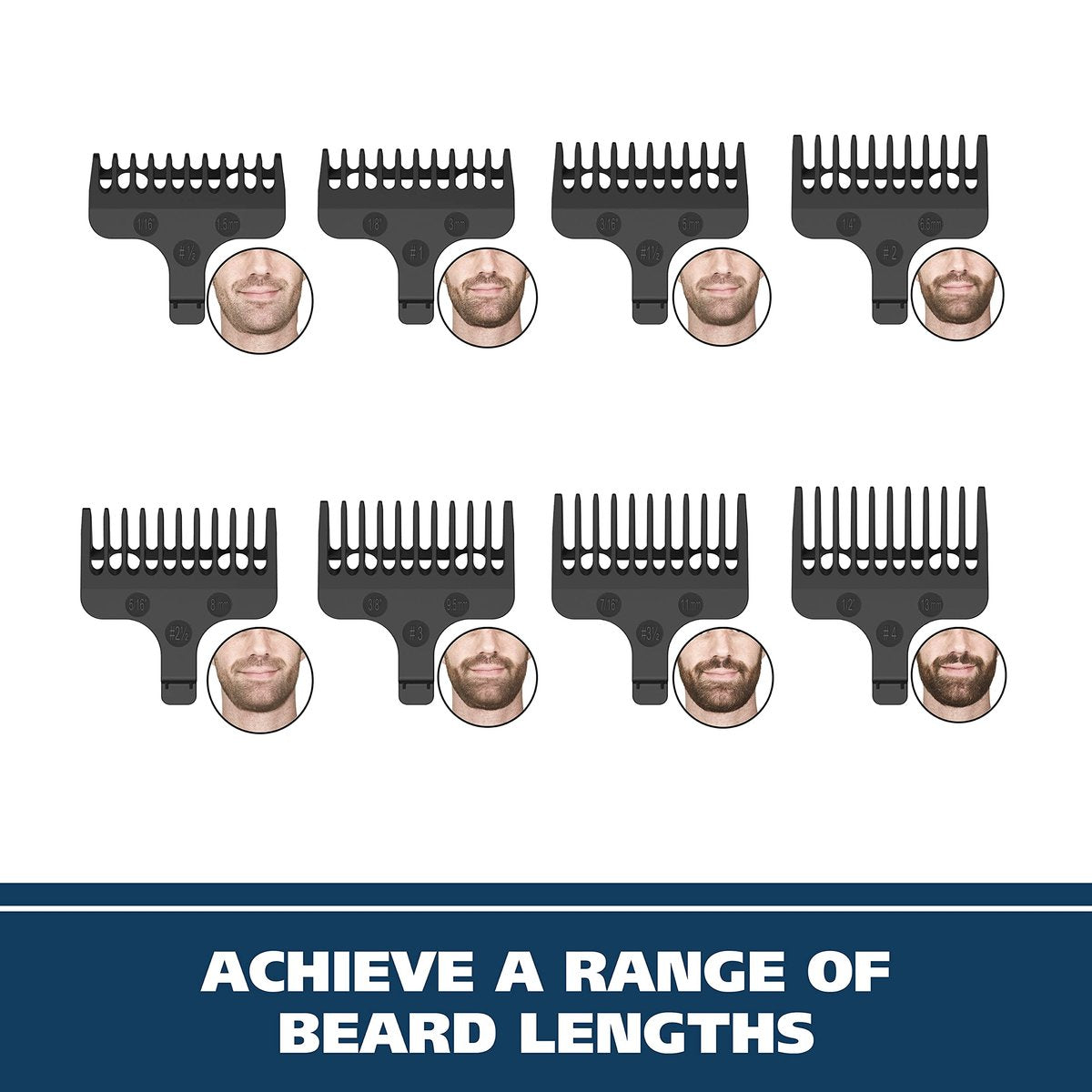 Wahl Aqua Blade Rechargeable Wet/Dry Lithium-Ion Beard Trimmer for Men - 21 Piece Set, Model 9899-100 Avelisse