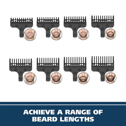 Wahl Aqua Blade Rechargeable Wet/Dry Lithium-Ion Beard Trimmer for Men - 21 Piece Set, Model 9899-100 Avelisse