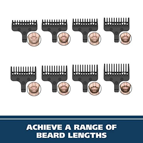 Wahl Aqua Blade Rechargeable Wet/Dry Lithium-Ion Beard Trimmer for Men - 21 Piece Set, Model 9899-100 Avelisse