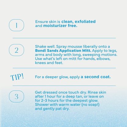 Bondi Sands Aero 1-Hour Express Self Tanning Foam - Lightweight Coconut Tanning Foam for a Healthy Bronzed Glow, 7.61 fl oz Avelisse