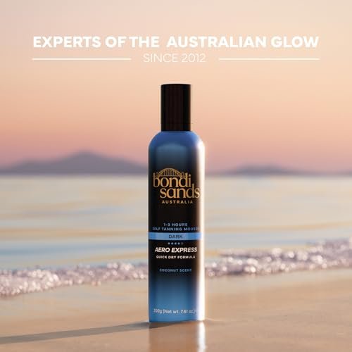 Bondi Sands Aero 1-Hour Express Self Tanning Foam - Lightweight Coconut Tanning Foam for a Healthy Bronzed Glow, 7.61 fl oz Avelisse
