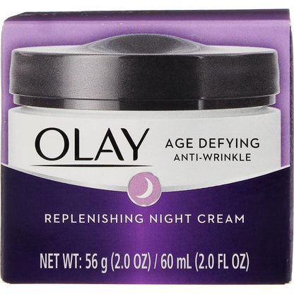 Olay Age Defying Anti-Wrinkle Night Cream, 2 Fl Oz (Pack of 3) Avelisse