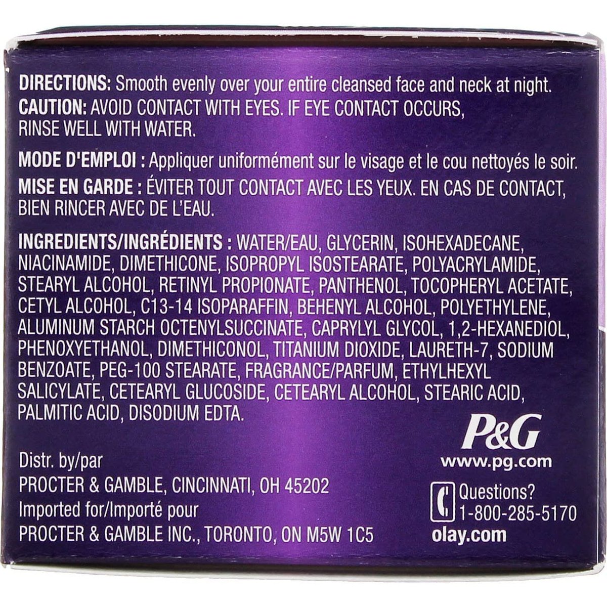 Olay Age Defying Anti-Wrinkle Night Cream, 2 Fl Oz (Pack of 3) Avelisse