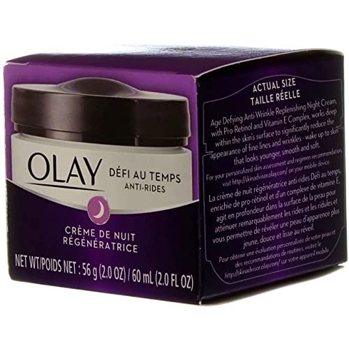 Olay Age Defying Anti-Wrinkle Night Cream, 2 Fl Oz (Pack of 3) Avelisse