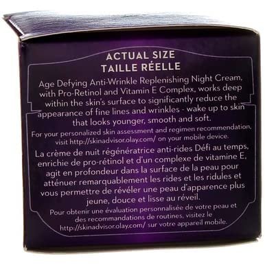Olay Age Defying Anti-Wrinkle Night Cream, 2 Fl Oz (Pack of 3) Avelisse