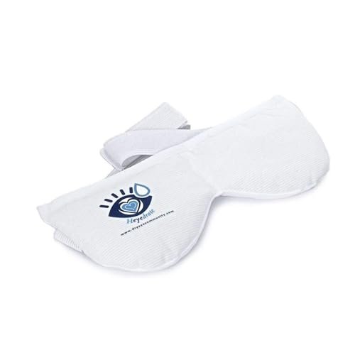 Heyedrate Heated Eye Mask – Soothing Warm & Cold Compress for Temporary Relief of Irritated Eyes, Reusable, White Avelisse